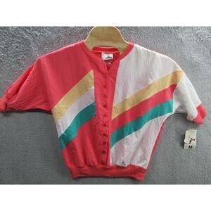 NWT Vintage CORTIVA Ultra-Lite Colorblock Women's Medium Top w/Banded Waist